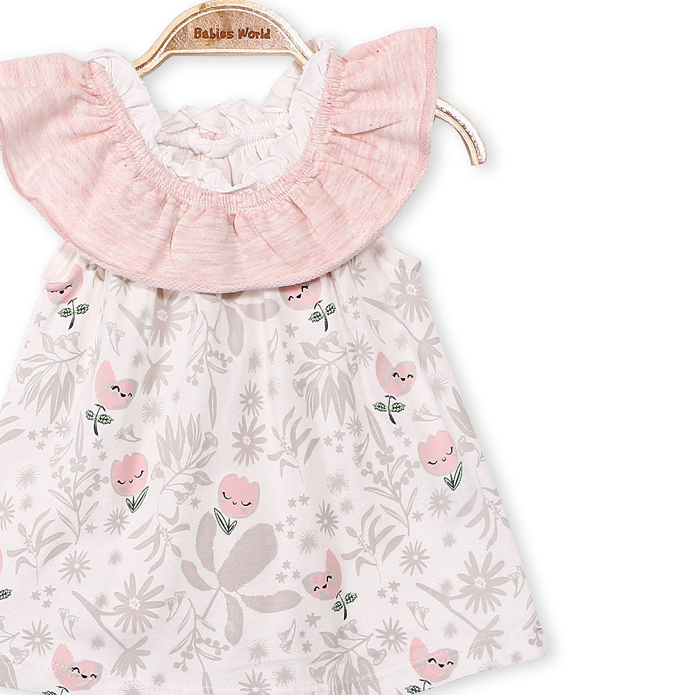 GIRL SUIT PEACH TULIP