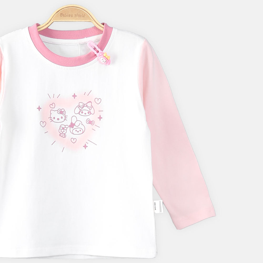 GIRL T-SHIRT SANRIO MELODY WHITE