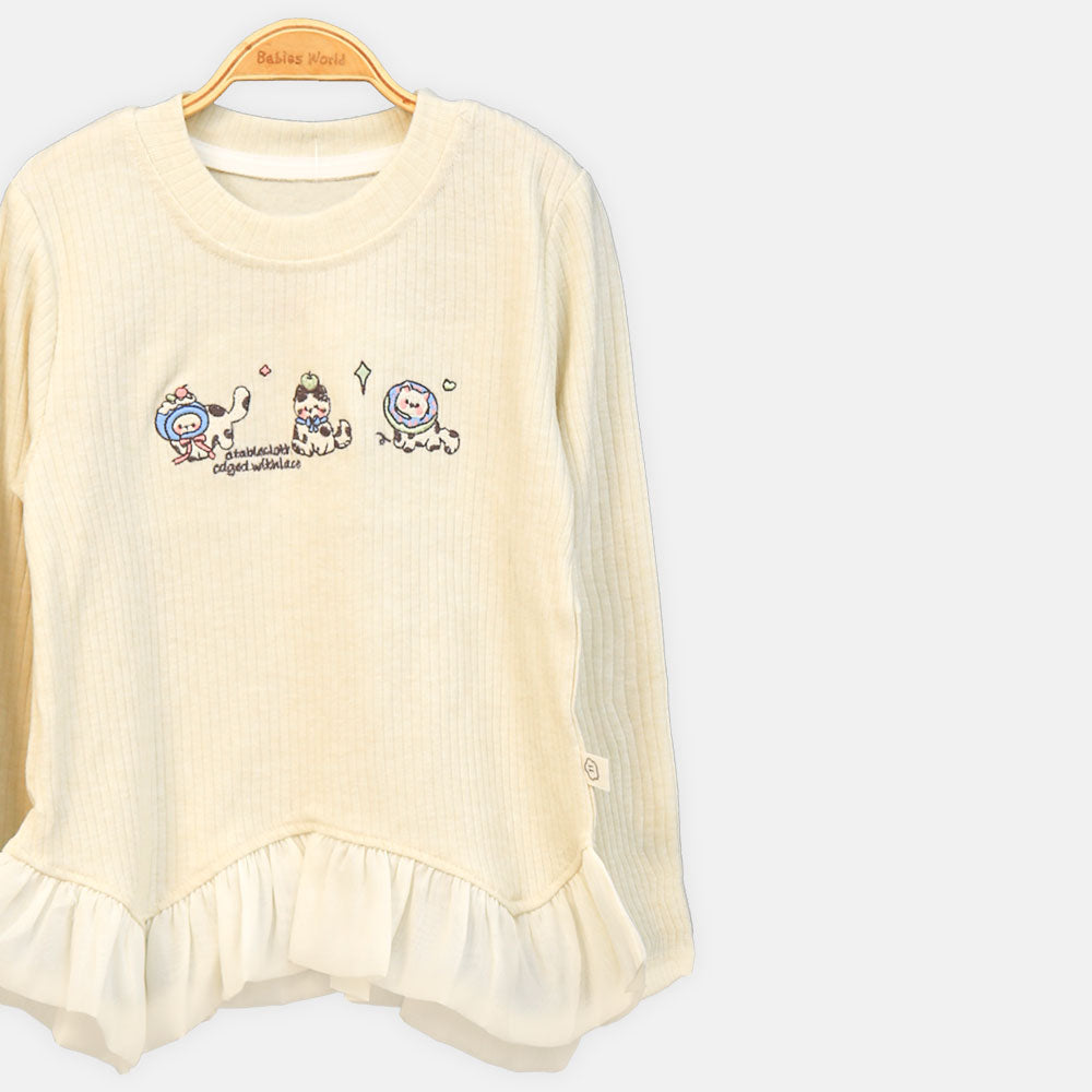 GIRL T-SHIRT CREAM