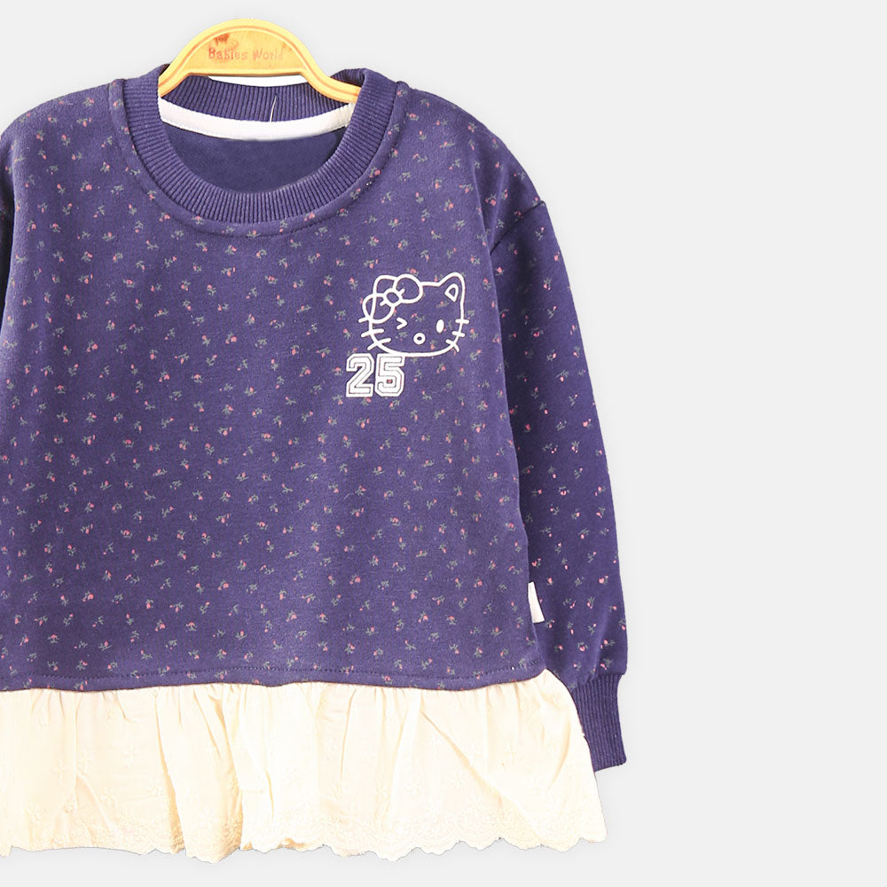 GIRL T-SHIRT NAVY BLUE