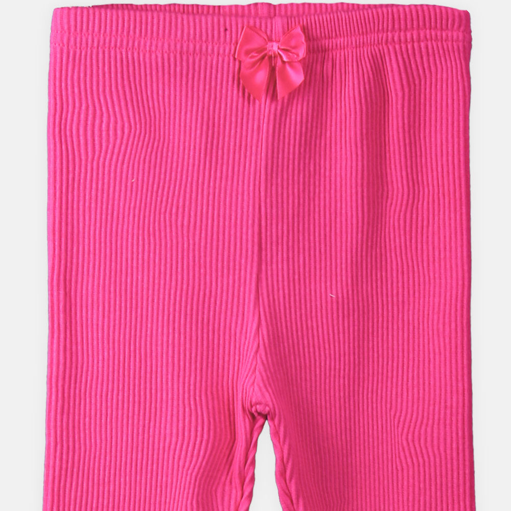 GIRL TIGHT HOT PINK BOW
