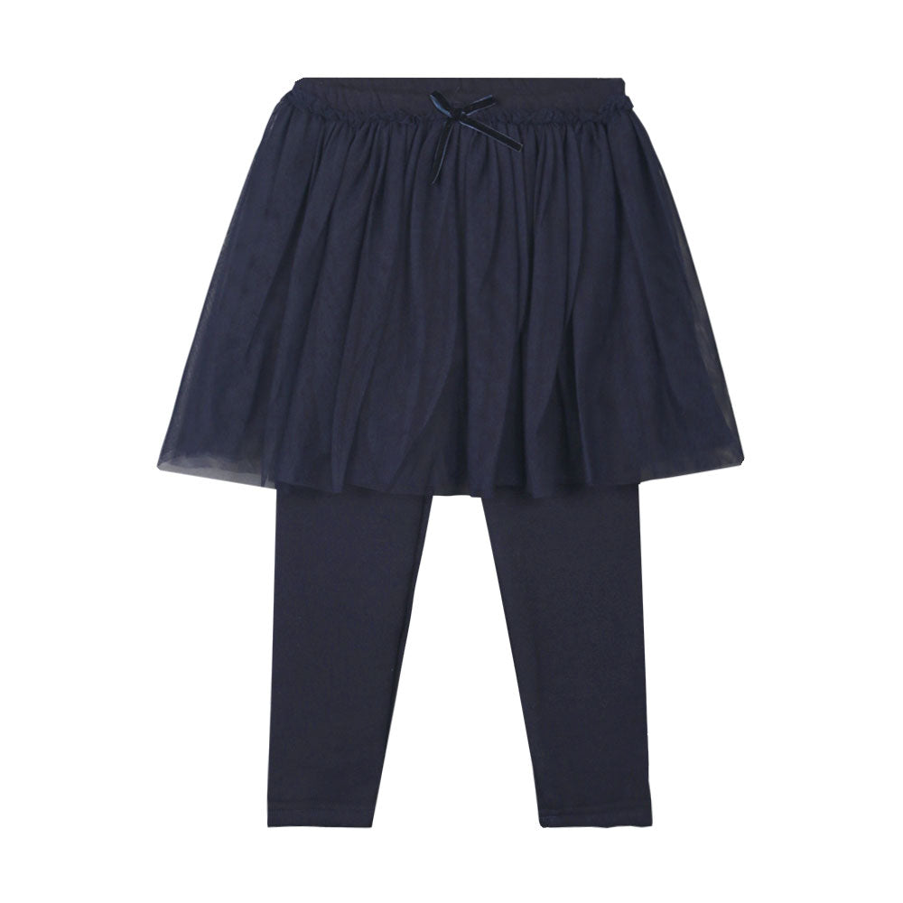 GIRL TIGHT NAVY FLEECE SKIRT