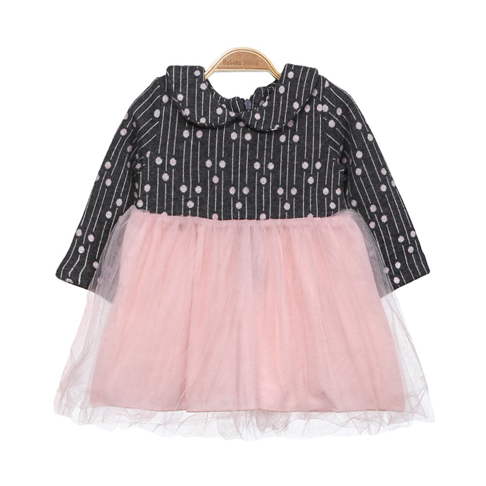 GIRL TOP GREY TULLE