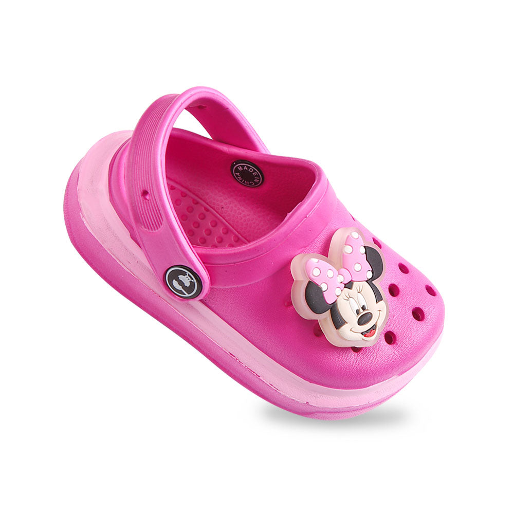 GIRL CROCS FUSHCIA MINNIE MOUSE