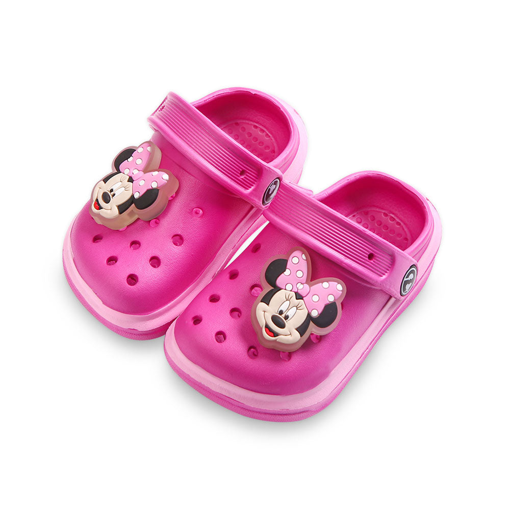 GIRL CROCS FUSHCIA MINNIE MOUSE
