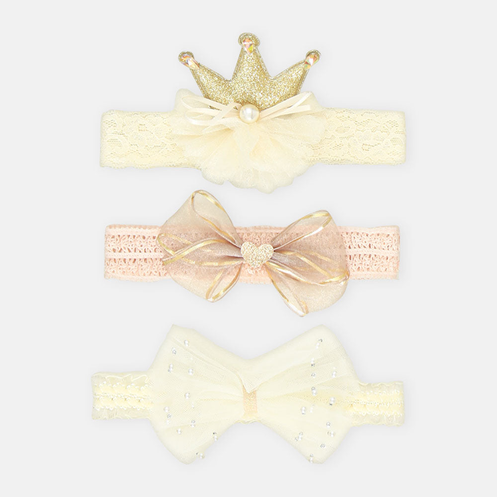 HAIR BANDS PK-3 ROYAL PRINCESS