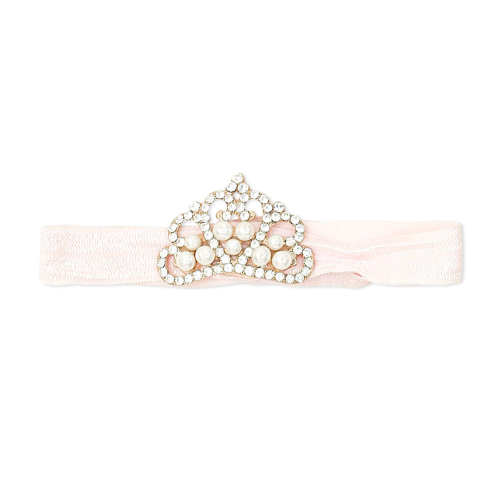 HAIR BAND LIGHT PINK CROWN