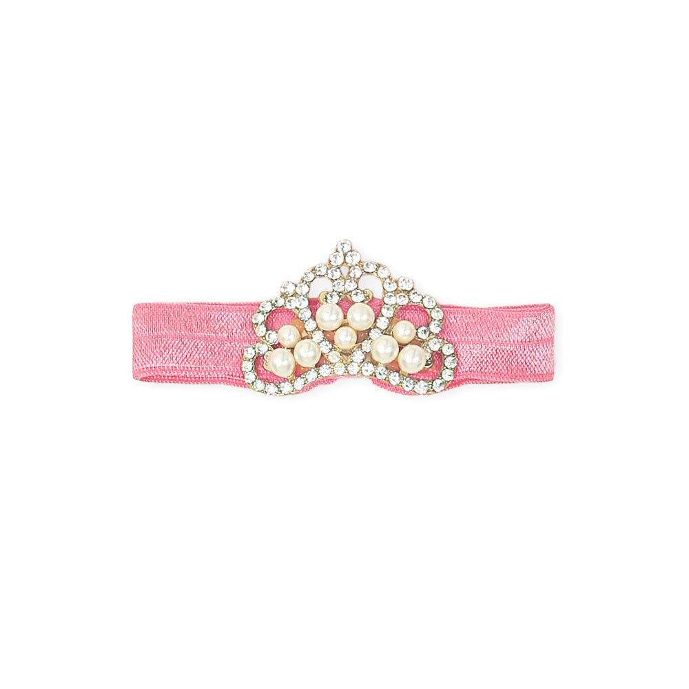 HAIR BAND DARK PINK CROWN