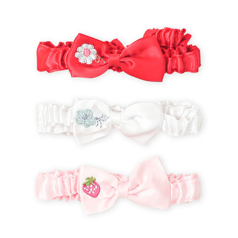HAIR BAND MULTICOLOR RIBBONS PK-3