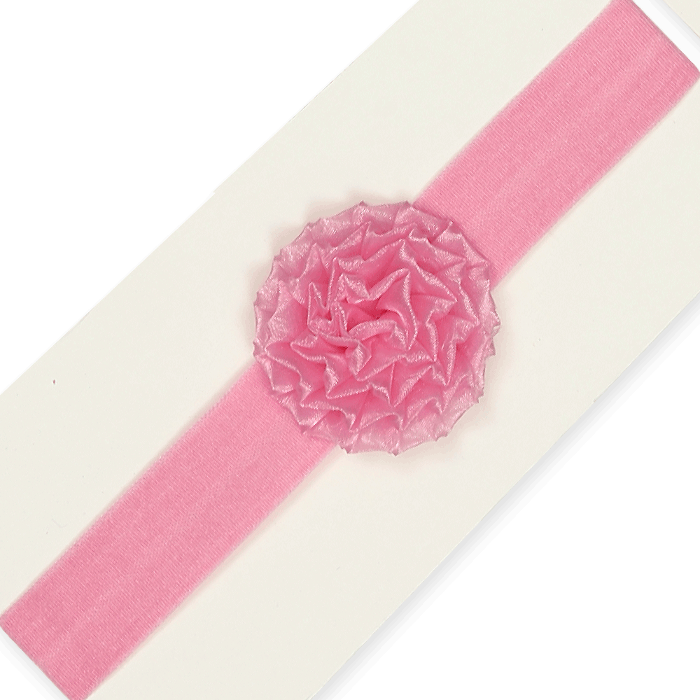 HAIR BAND BRIGHT PINK FLORAL