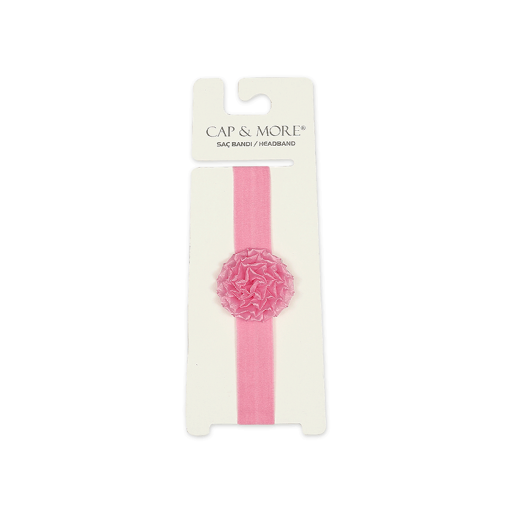 HAIR BAND BRIGHT PINK FLORAL