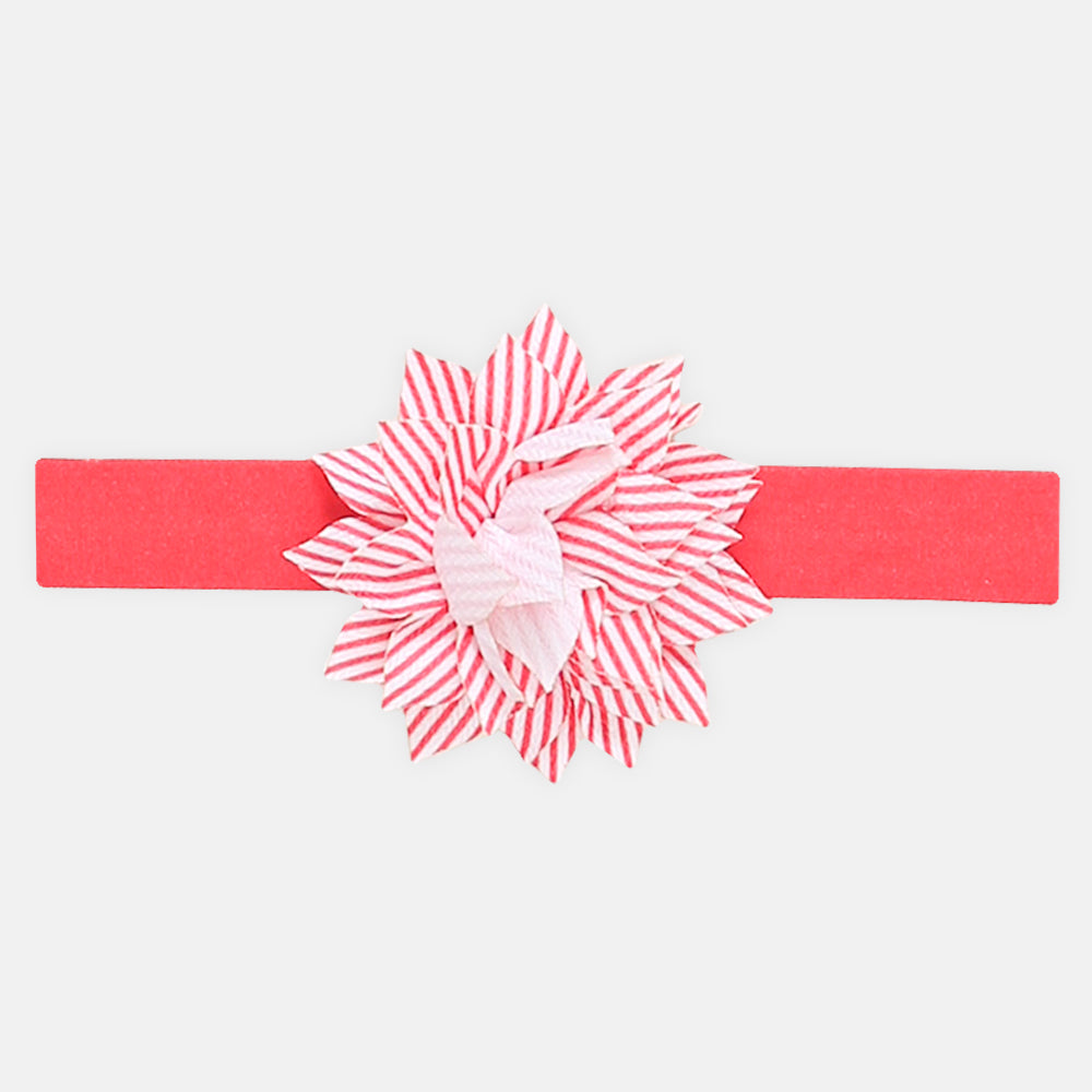 HAIR BAND RED FLOWER