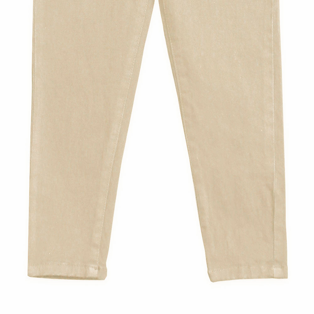 GIRL PANT BEIGE PEARLS
