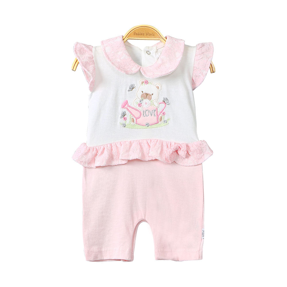GIRL ROMPER PINK LOVELY BUNNY