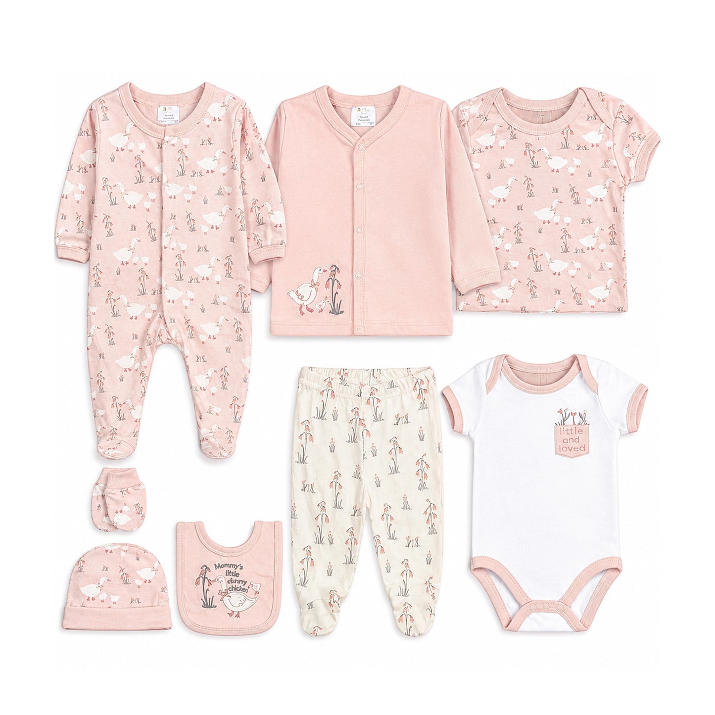 MOMMY'S LITTLE CHERRY LAYETTE SET GIRLS
