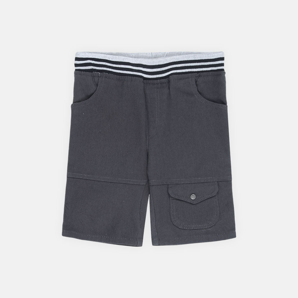 BOY BERMUDA SHORT DARK GREY