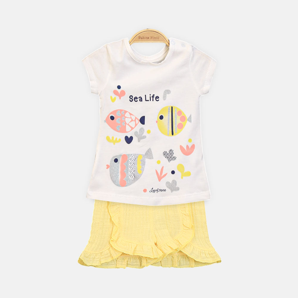 GIRL SUIT YELLOW LUMINOSO OCEAN DREAM