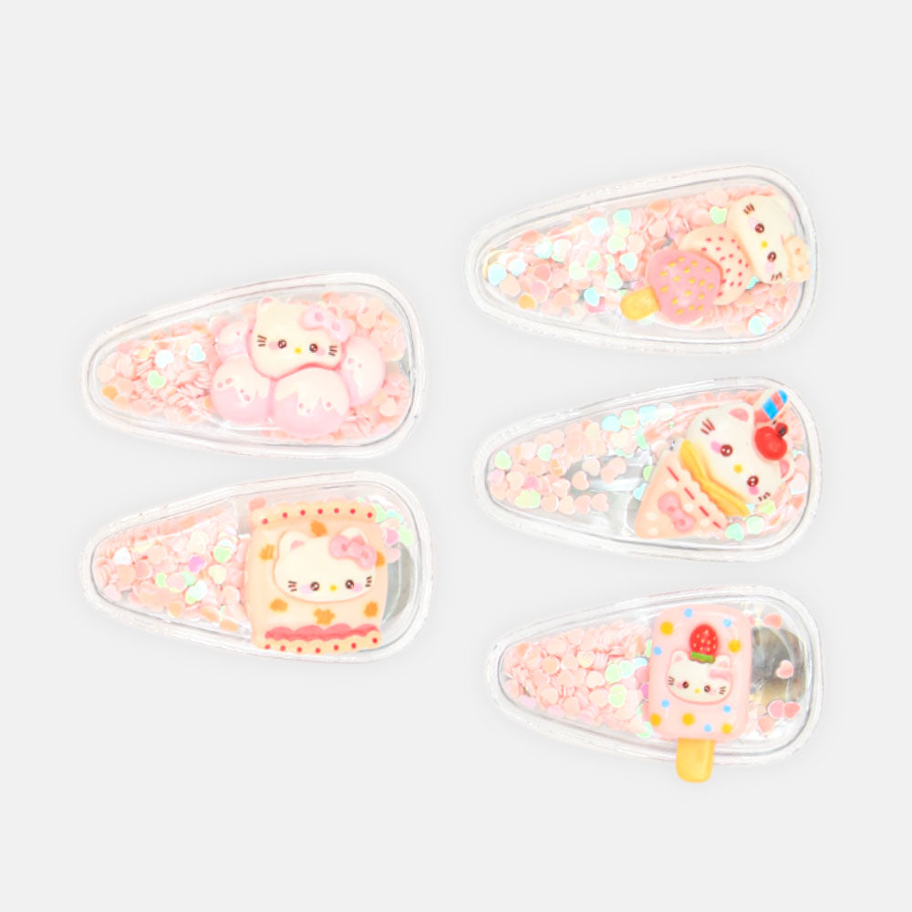 HAIR CLIPS PK-5 SWEET TREATS