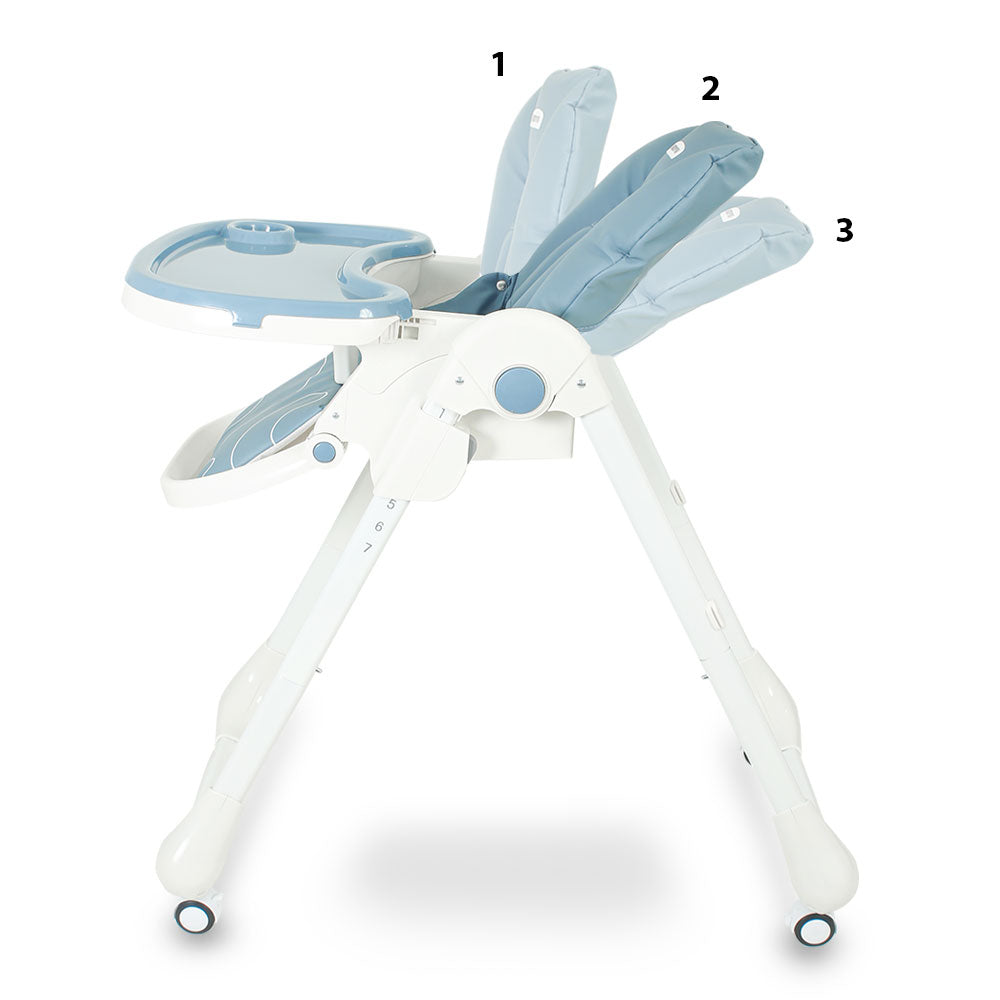 BABY ADJUSTABLE HIGH CHAIR - BLUE