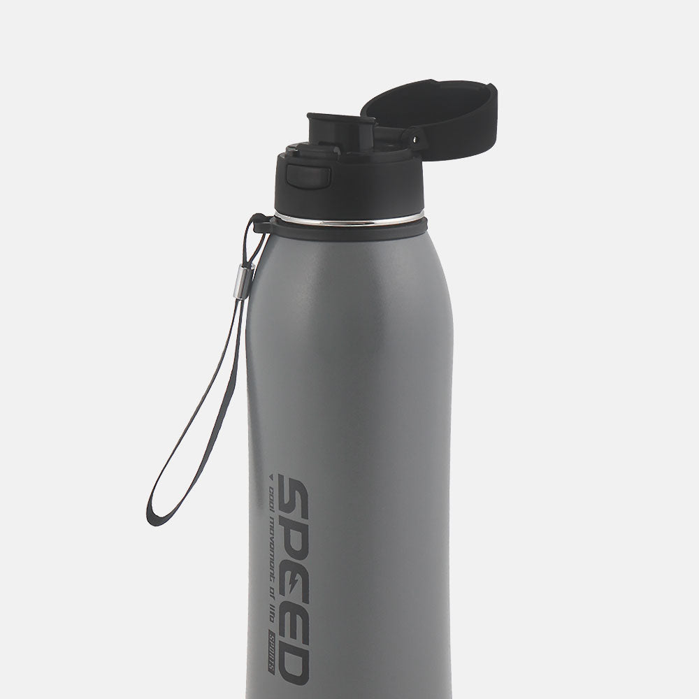STEEL WATER BOTTLE 800 ML GREY SPEED
