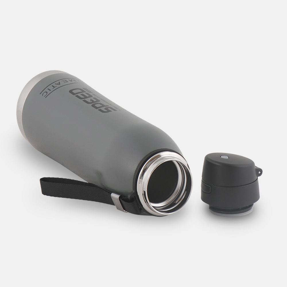 STEEL WATER BOTTLE 800 ML GREY SPEED