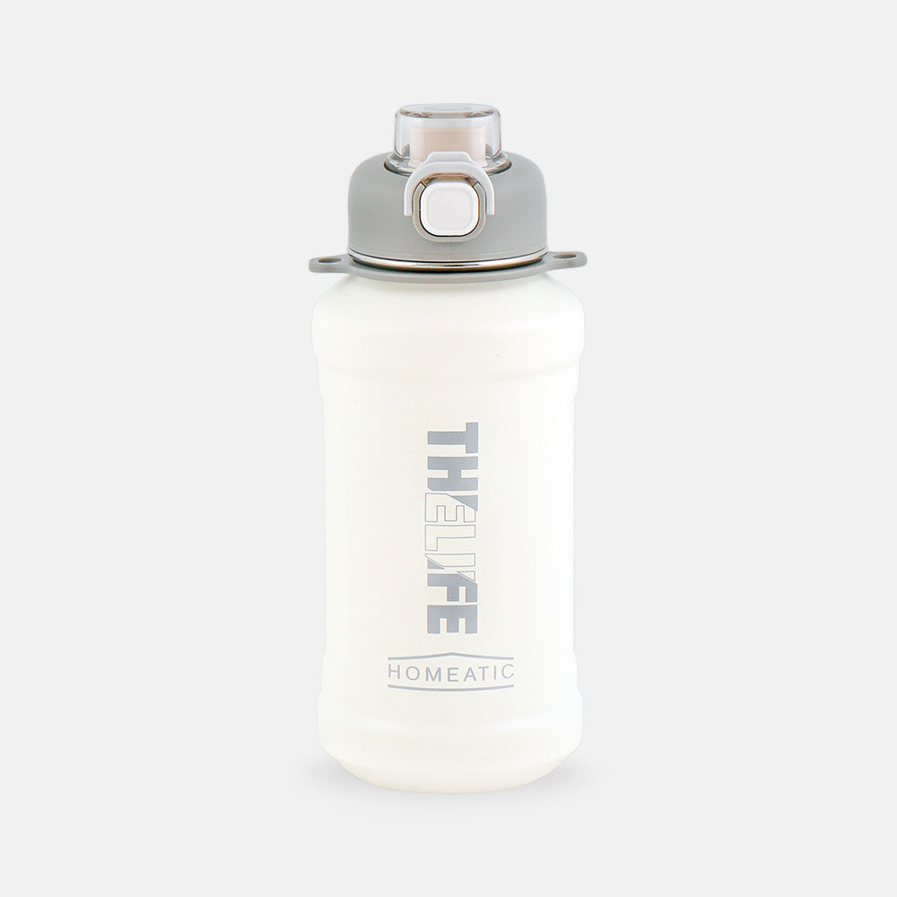 STEEL WATER BOTTLE 1000 ML WHITE SPORTS