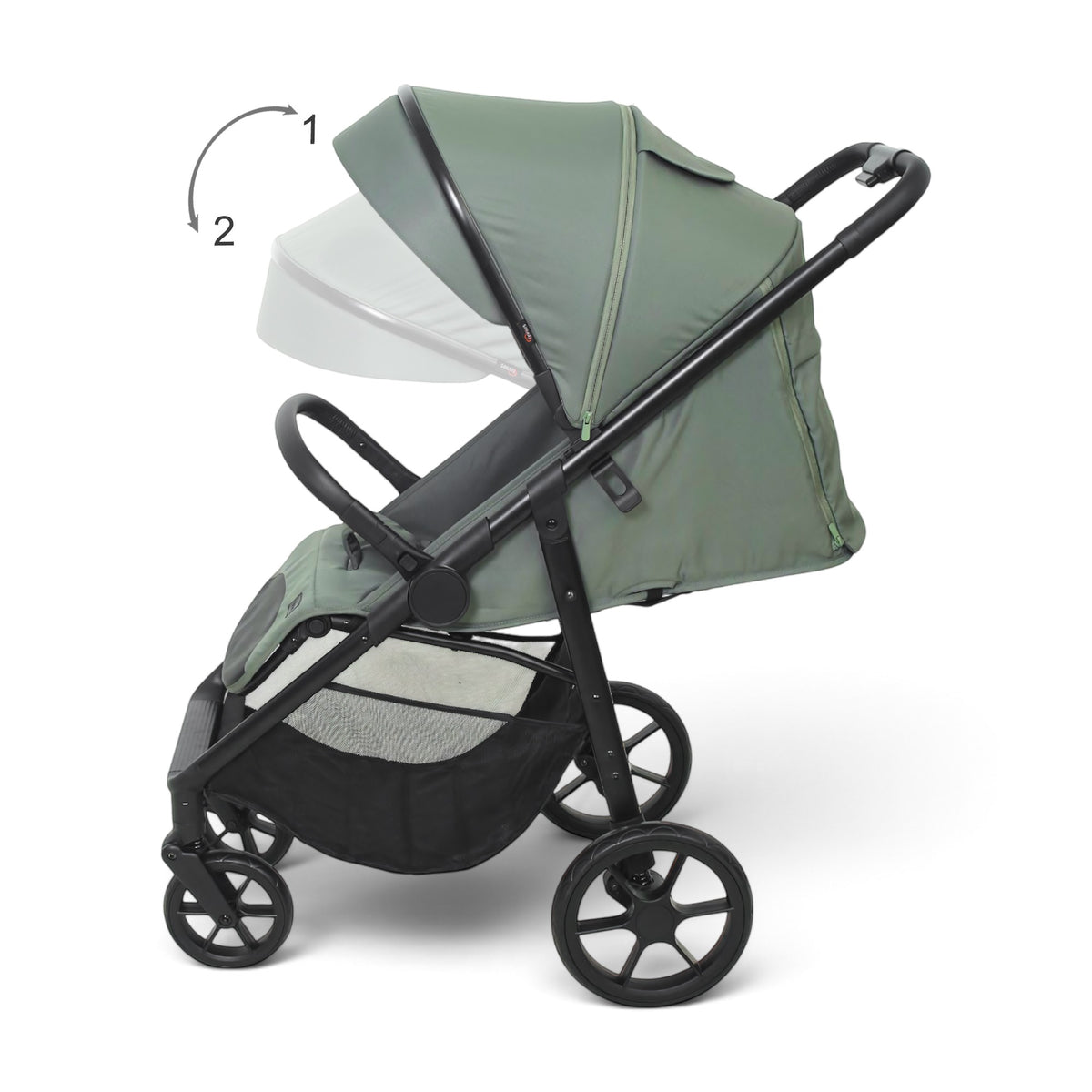 TINNIES BABY STROLLER GREEN