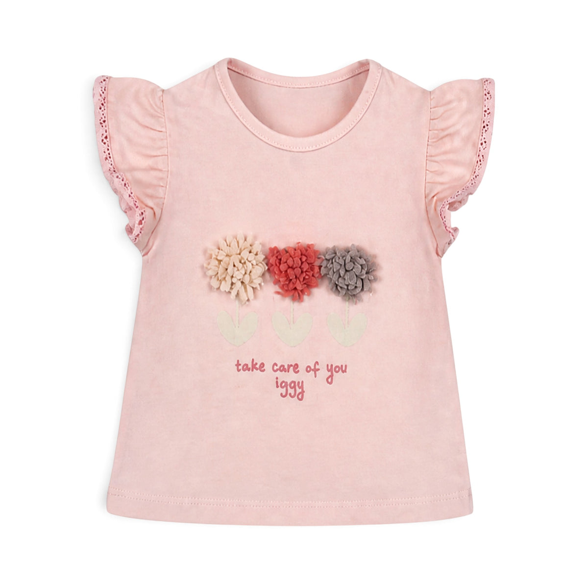 PINK ANCHOR "PETITE IGGY EN MER" AND DENIM SHORTS BABY GIRL OUTFIT