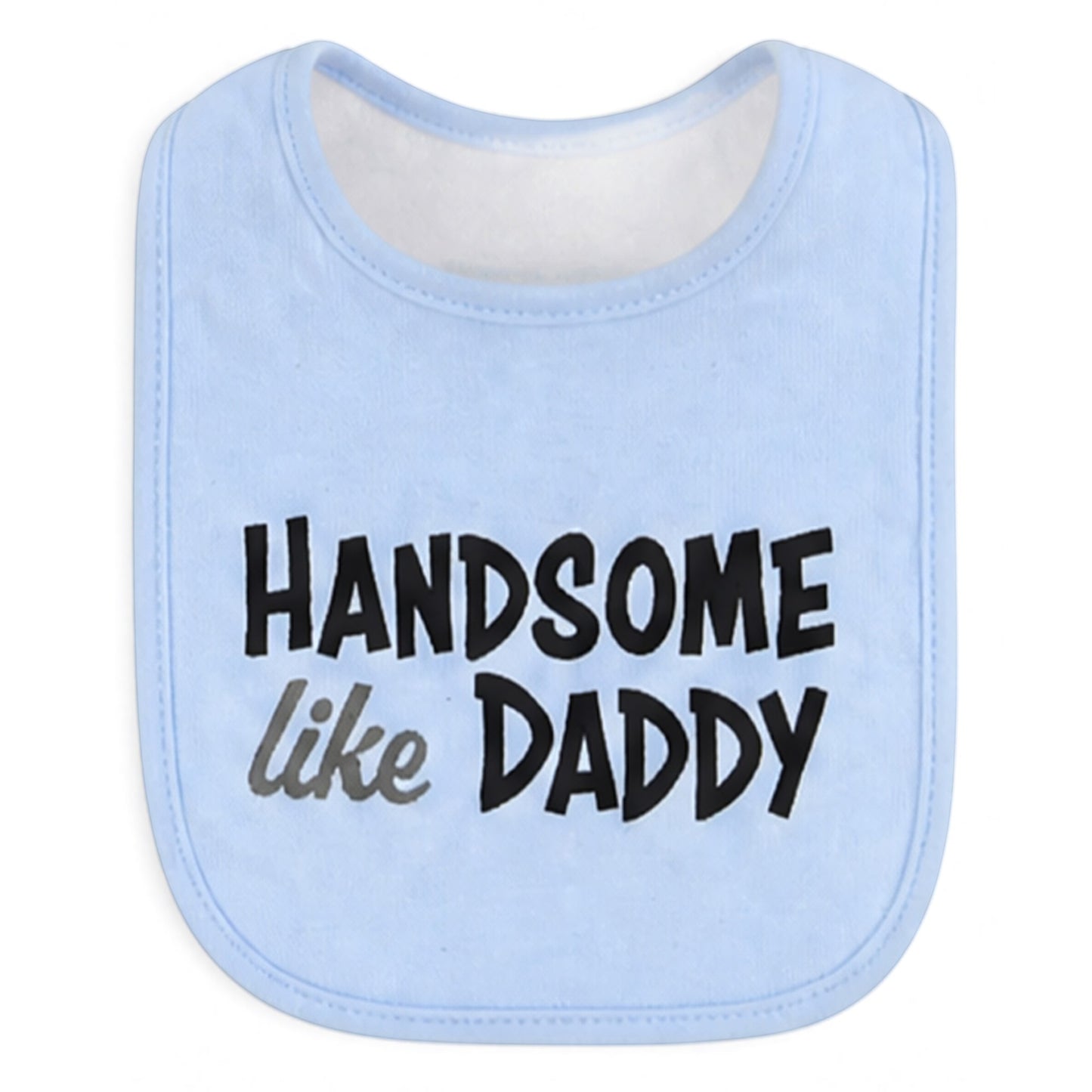 "LITTLE STUD" INFANT BIBS PK-3 & 2 BOOTIES