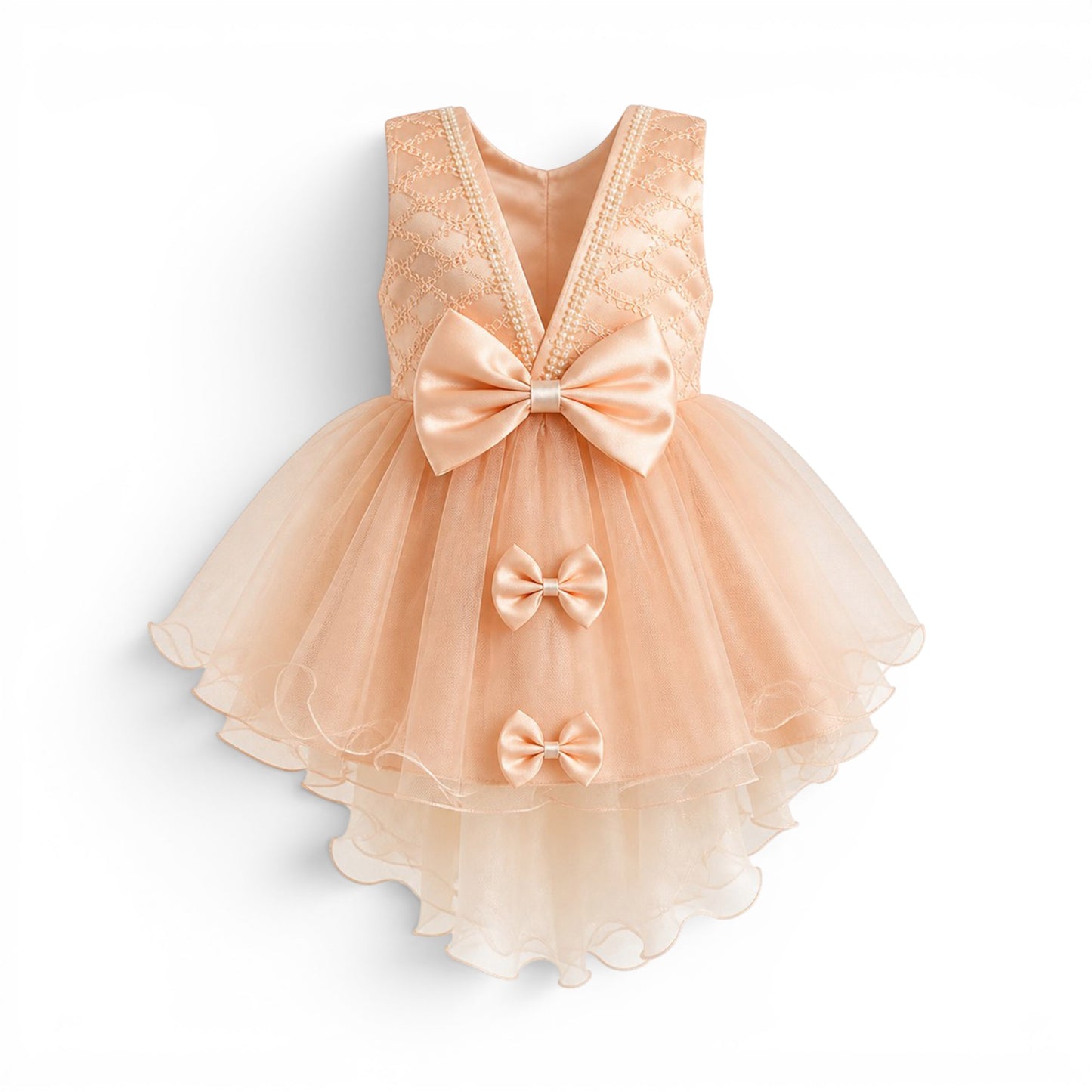 PINK BOW BABY GIRL FANCY FROCK GIFT SET