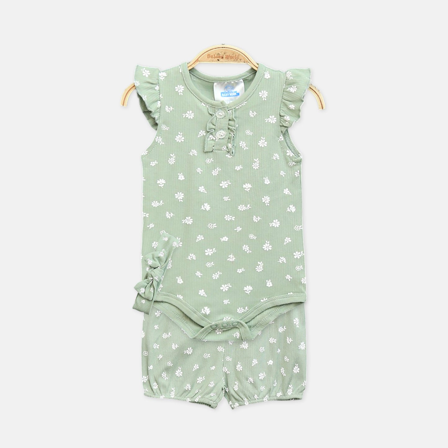 Mint Green Daisy 3-Piece Set