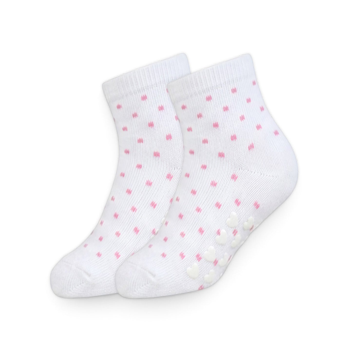 HEART GRIP BABY GIRL SOCKS PK-5