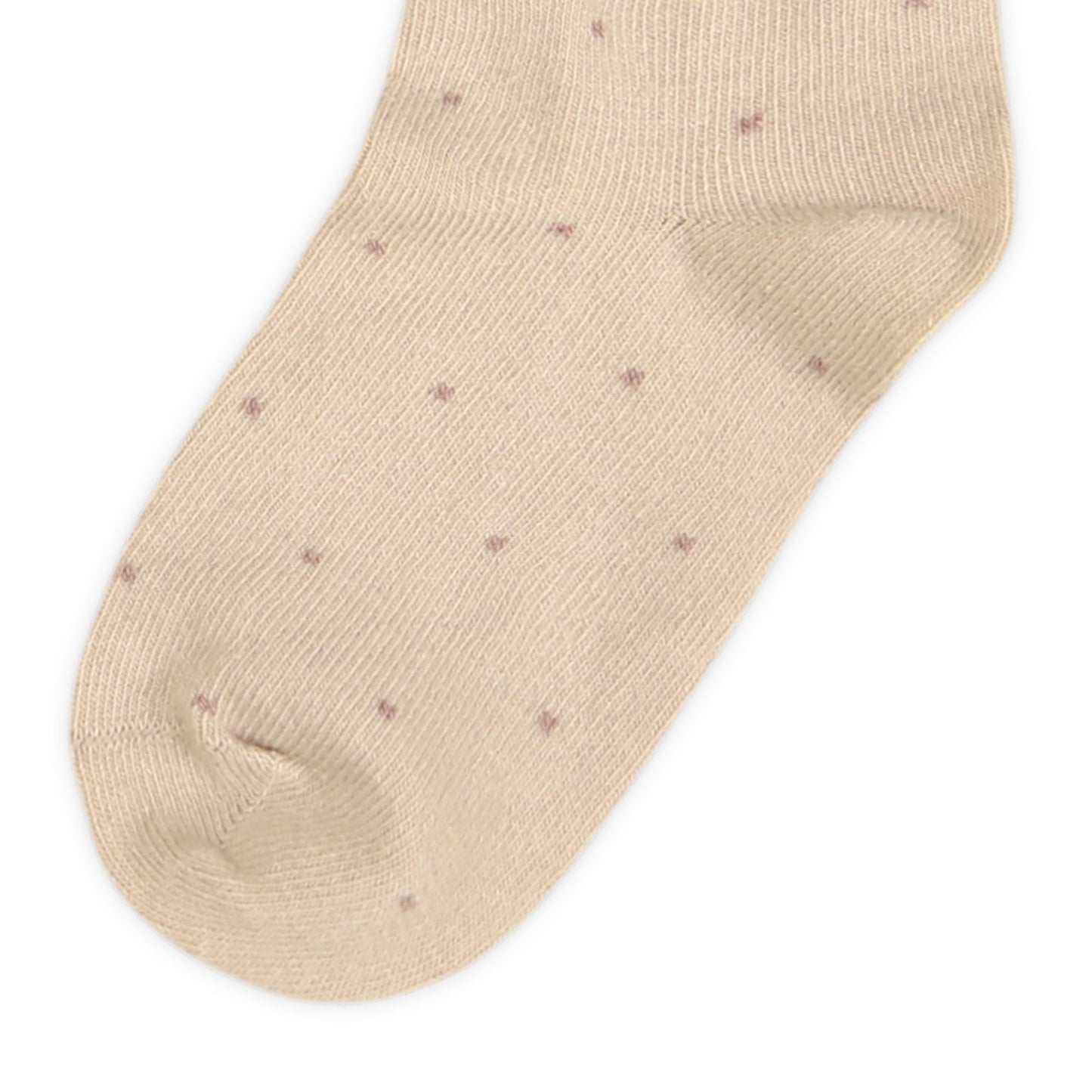 DUSKY PINK POLKA DOT GIRL SOCKS