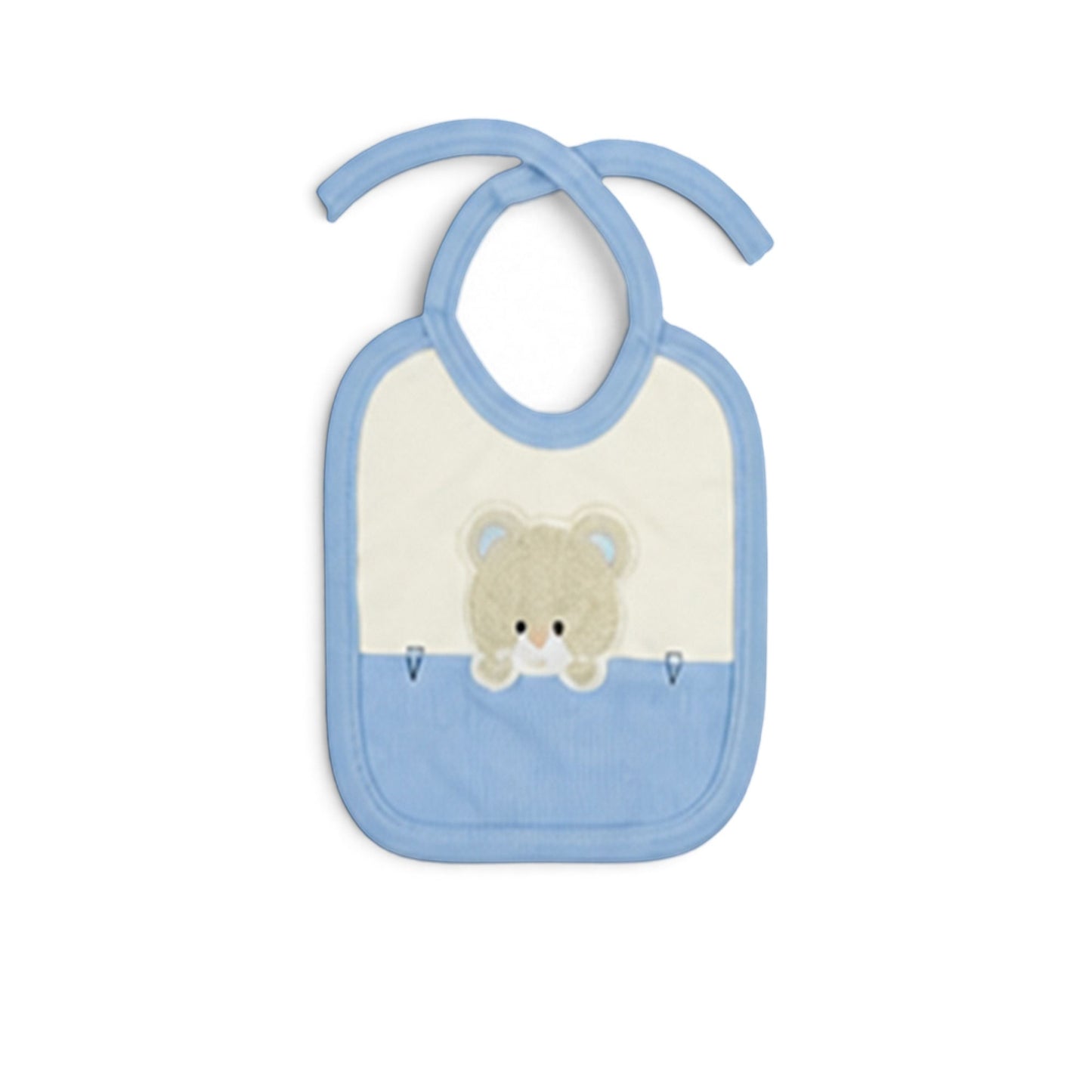 CREAM AND BLUE "DREAM BIG" TEDDY BEAR BABY BOY GIFT SET