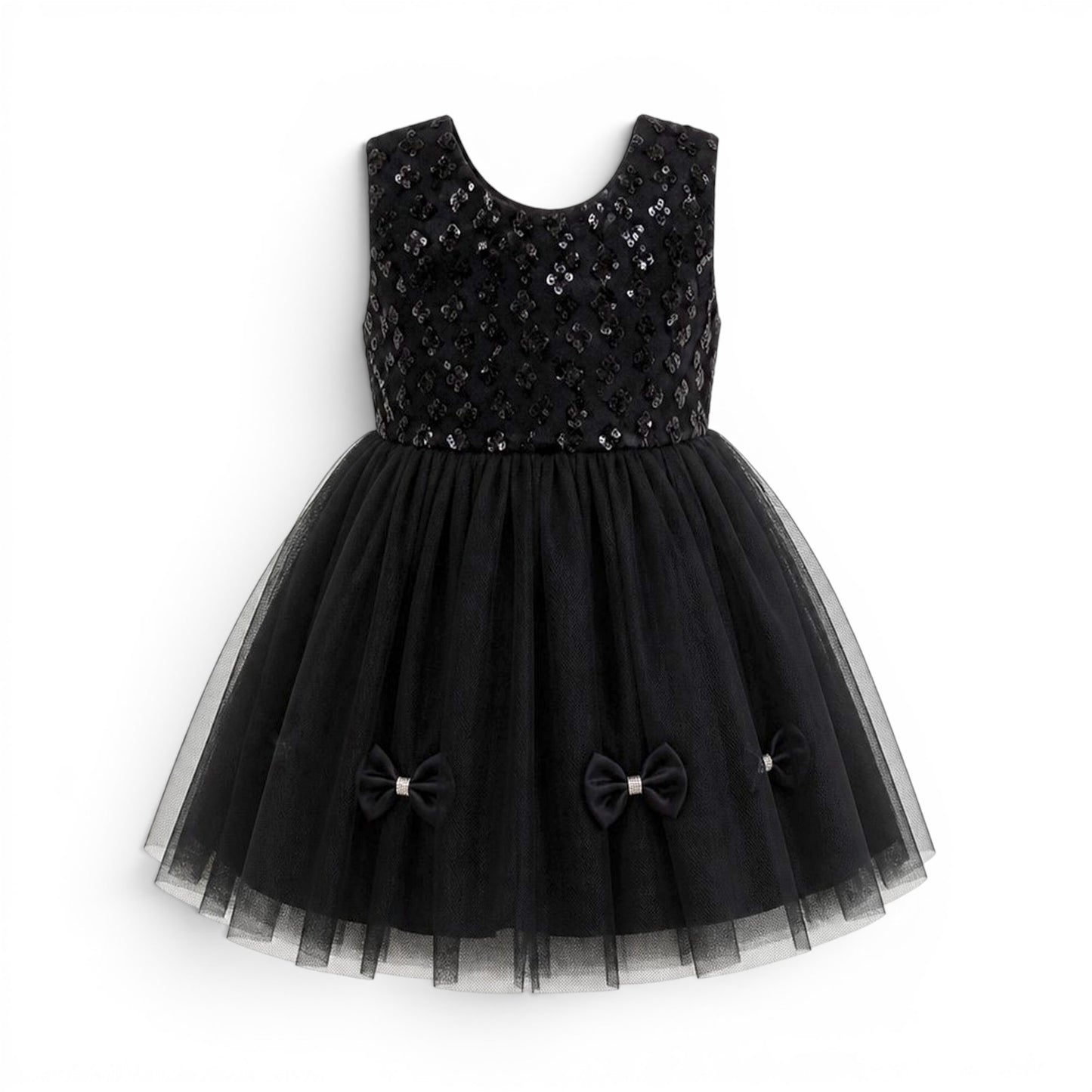BLACK BABY GIRL FANCY FROCK GIFT SET