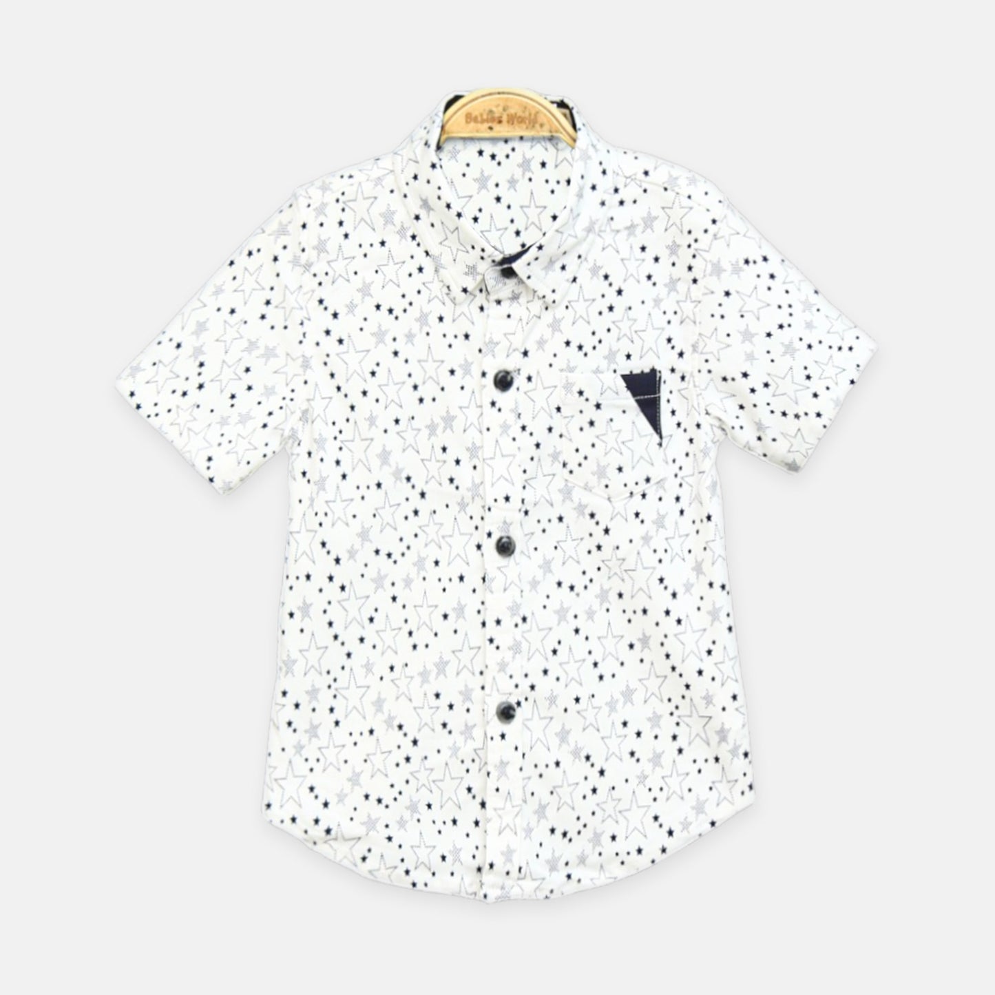 White Star Print Shirt