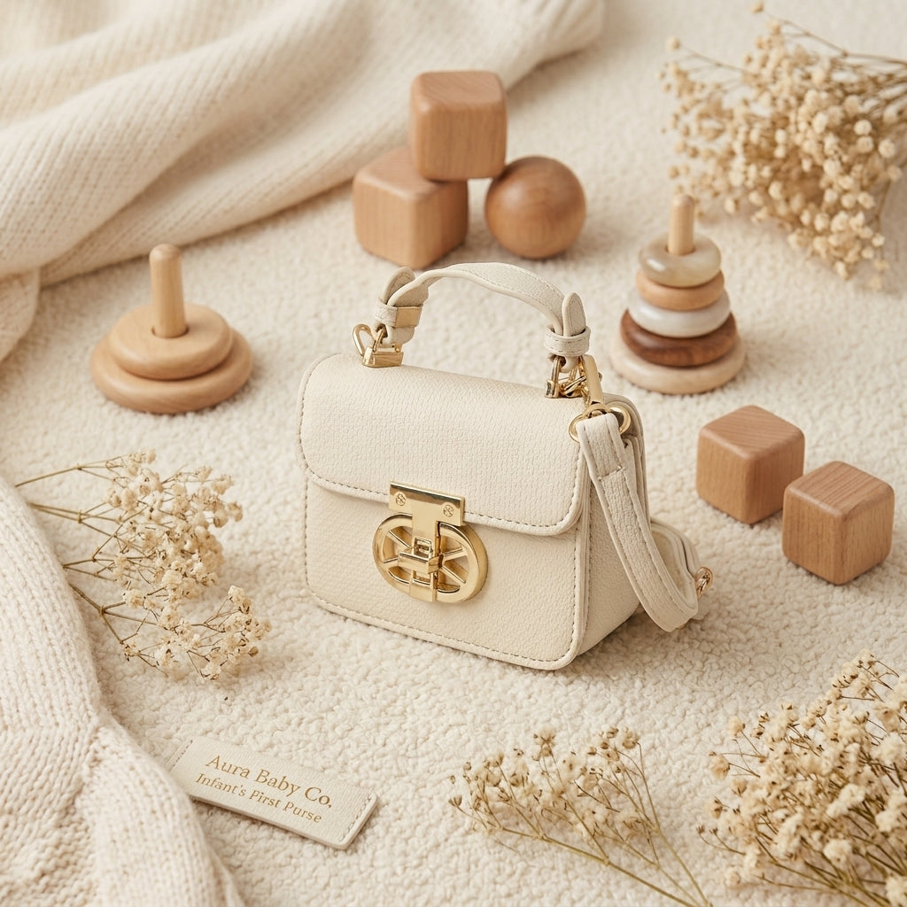 Chic White Top-Handle Mini Bag