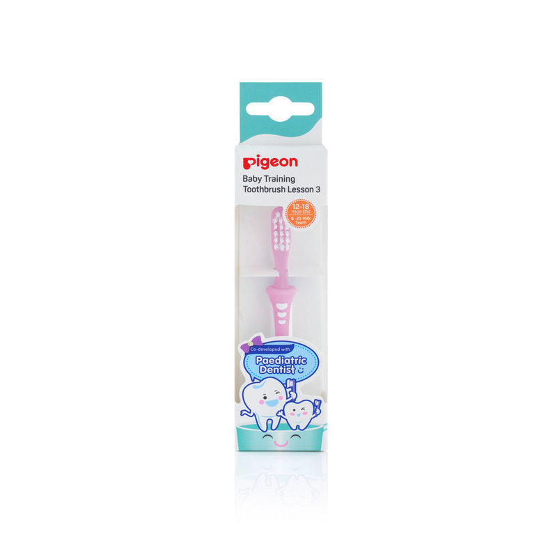 TRAINING TOOTHBRUSH LESSON 3 PINK