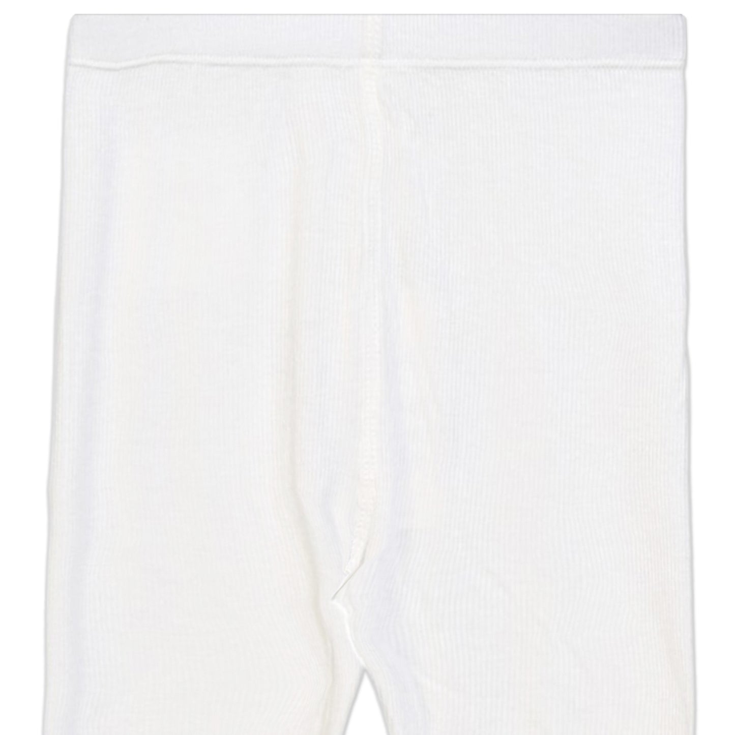 OFF-WHITE LACE RIBBED TROUSERS