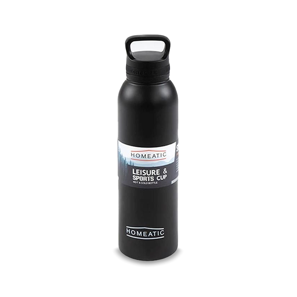STEEL WATER BOTTLE 730 ML BLACK