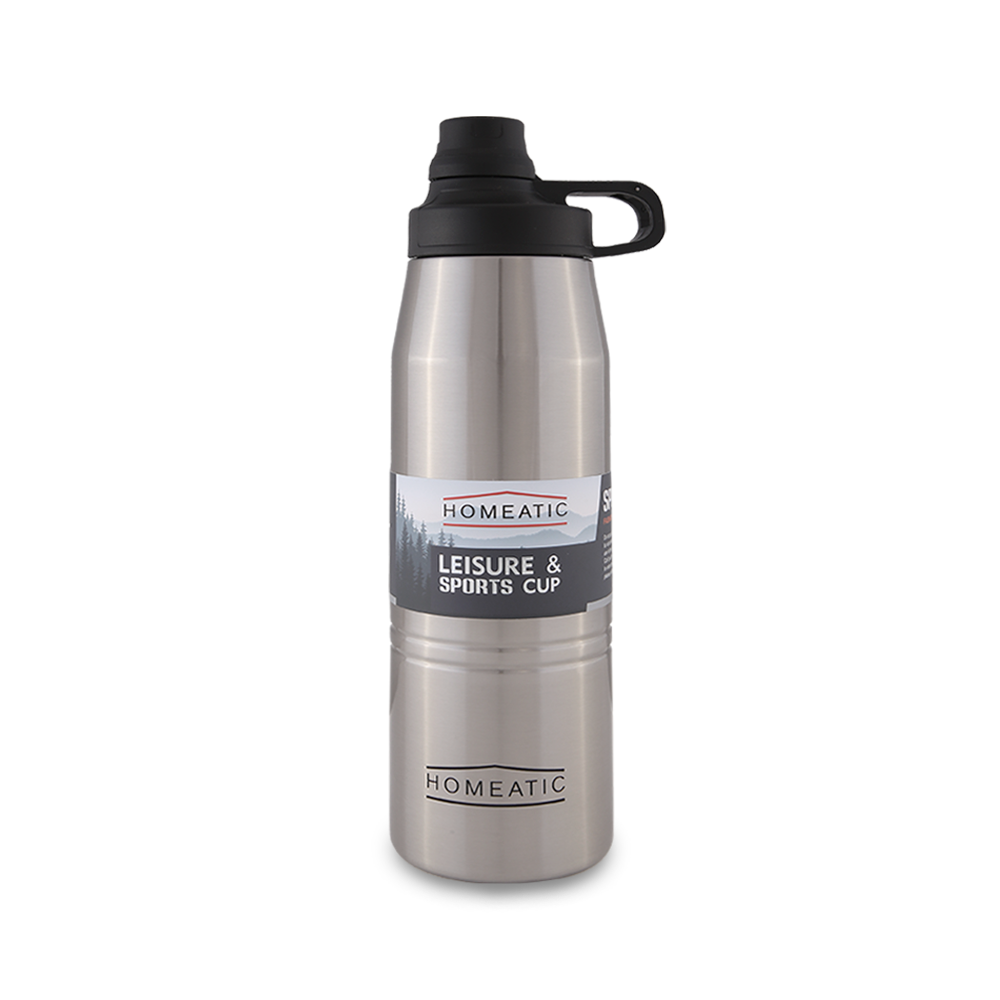 STEEL WATER BOTTLE 900 ML SILVER