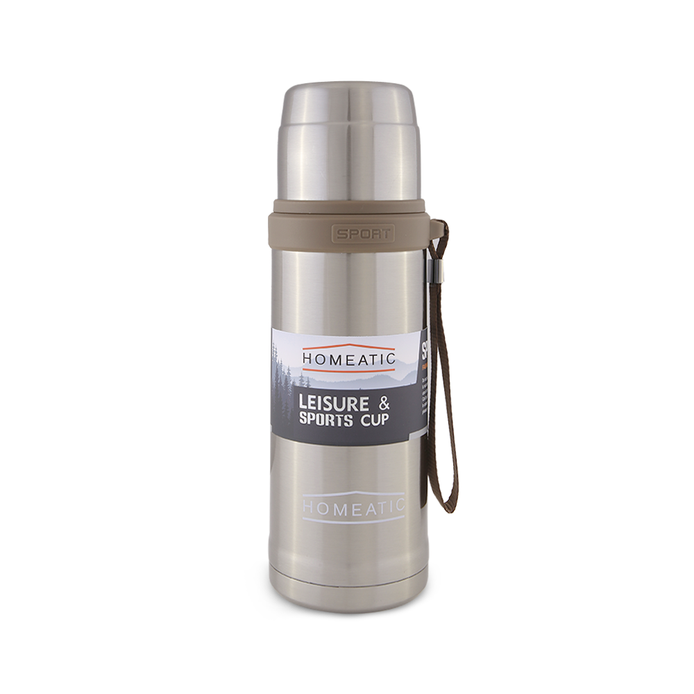 STEEL WATER BOTTLE 600 ML SILVER