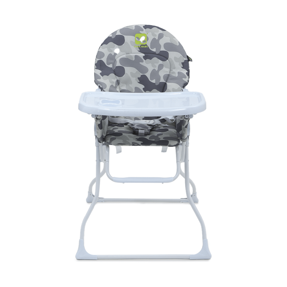 BABY HIGH CHAIR GREY ARMY