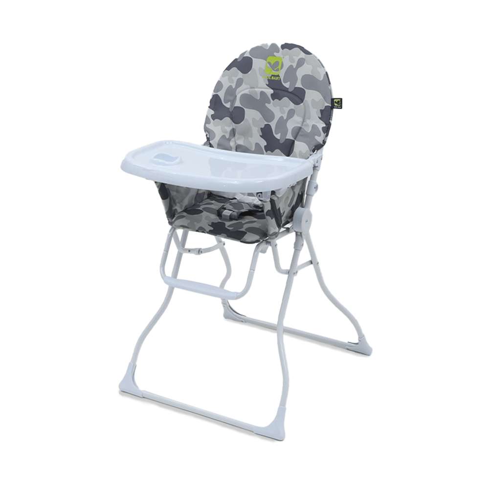 BABY HIGH CHAIR GREY ARMY