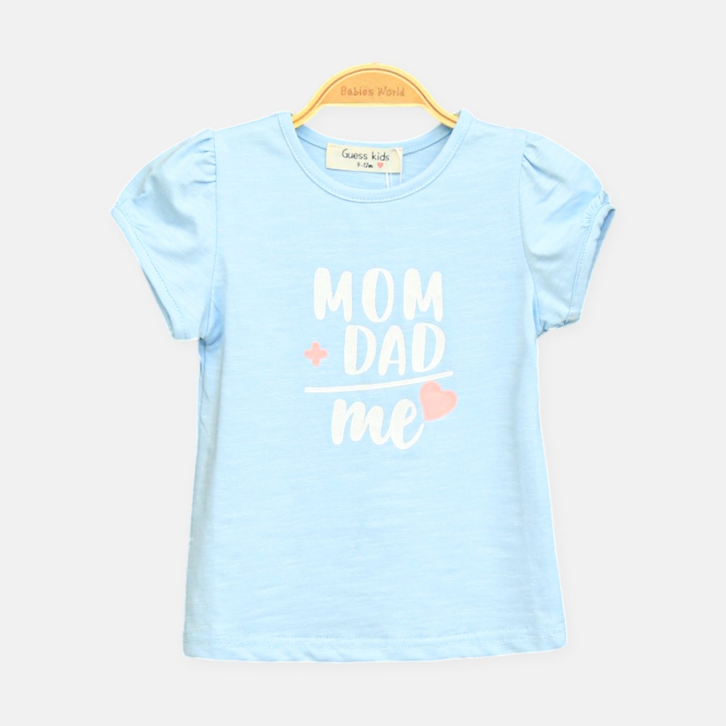 Light Blue Mum Dad Me Tee