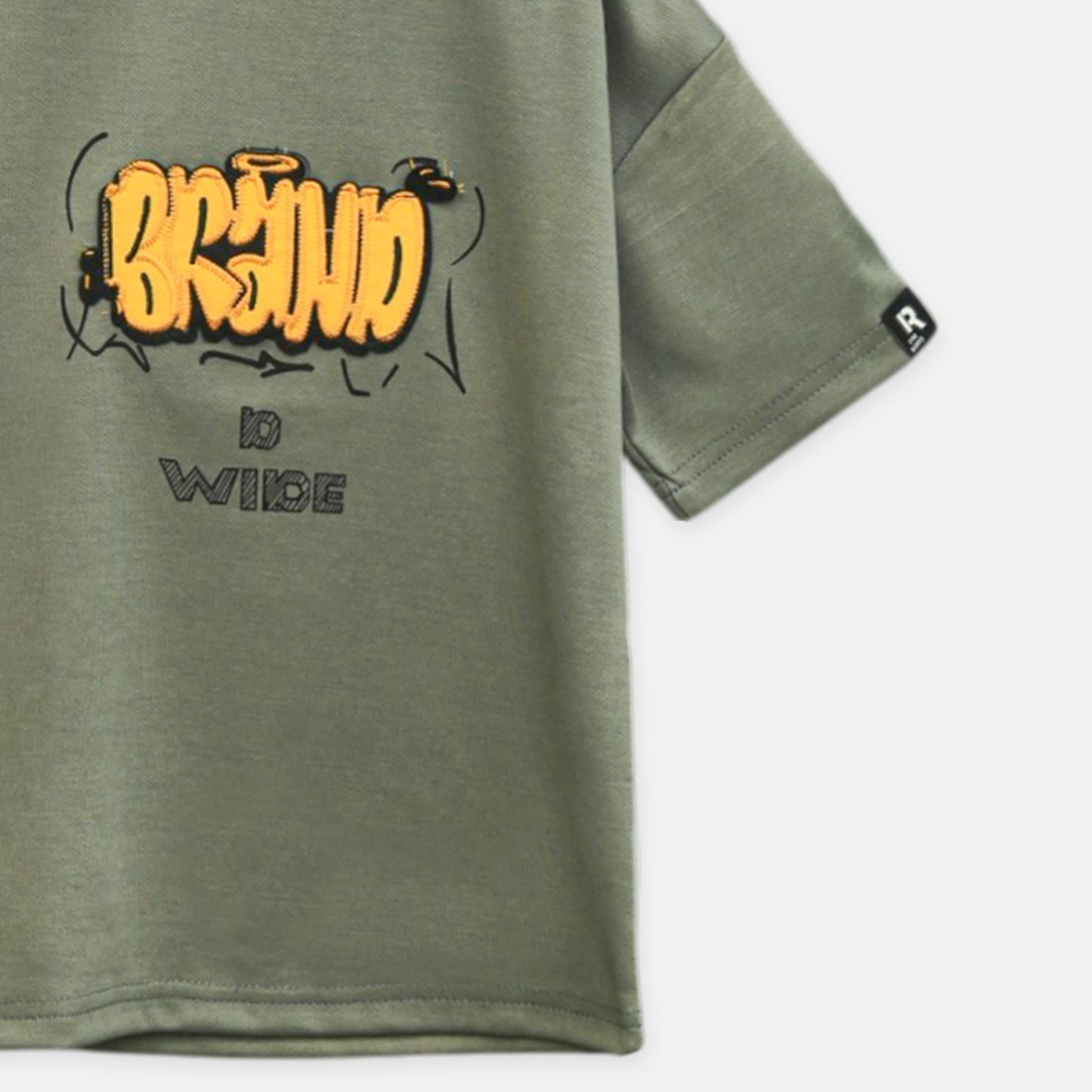 Olive Graphic Street Tee