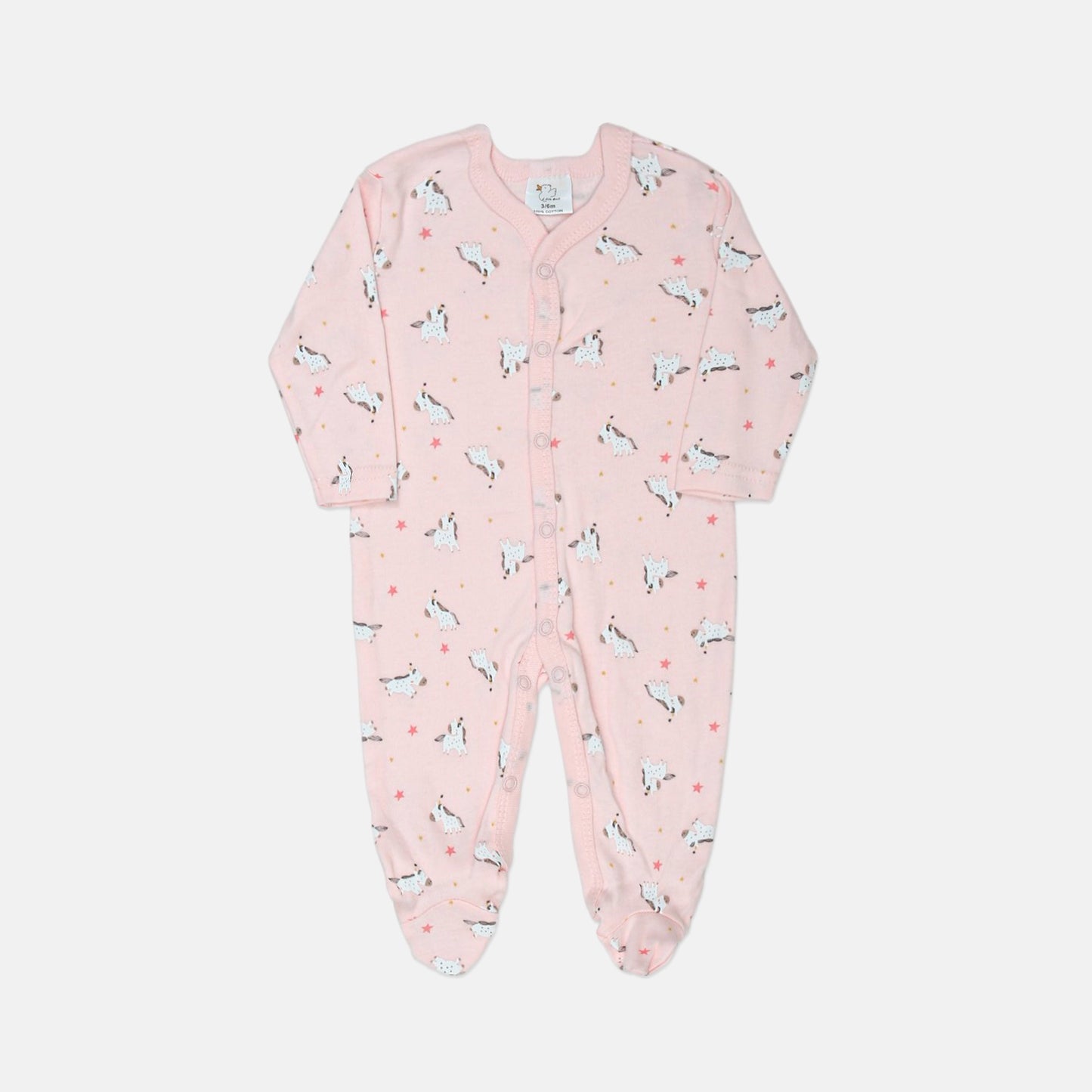 Magical Pony Star Sleepsuits Pk-3