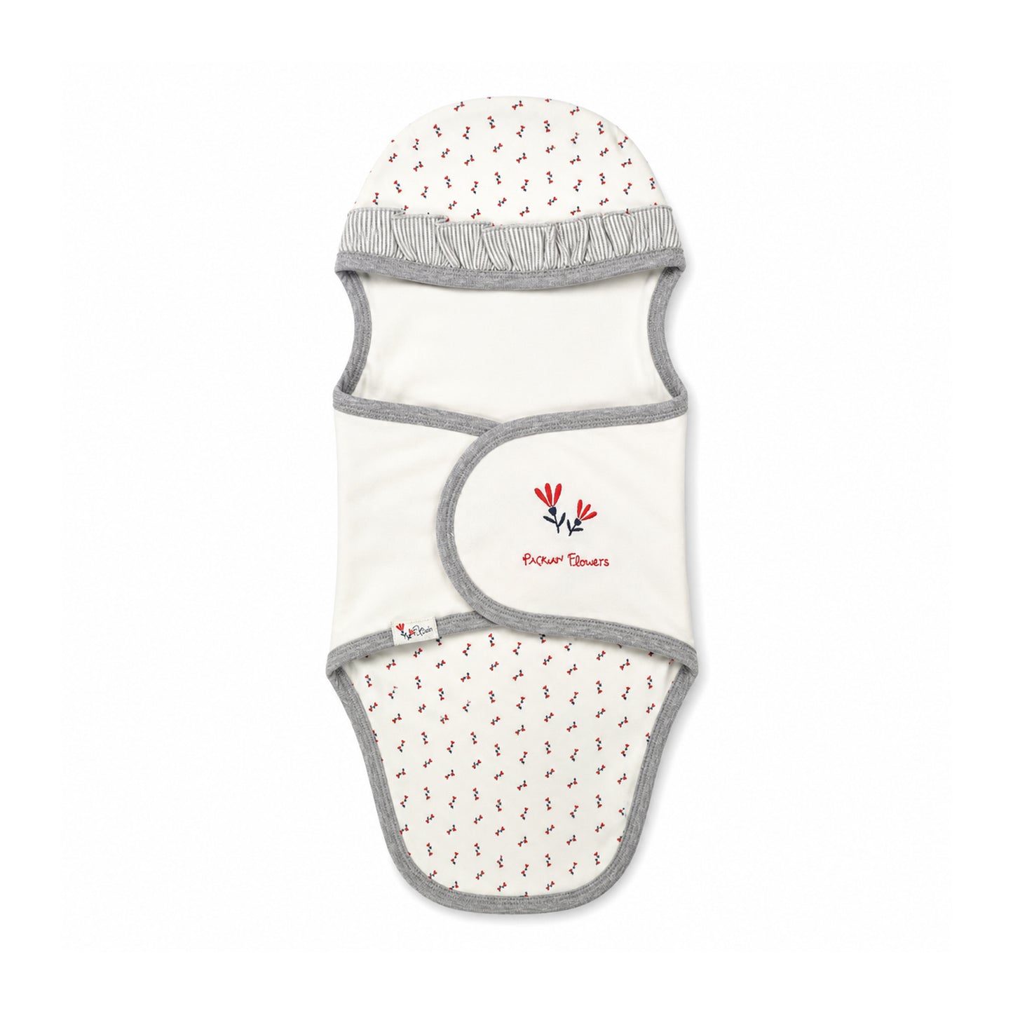 SOFT BREATHABLE FLORAL SWADDLE WRAP