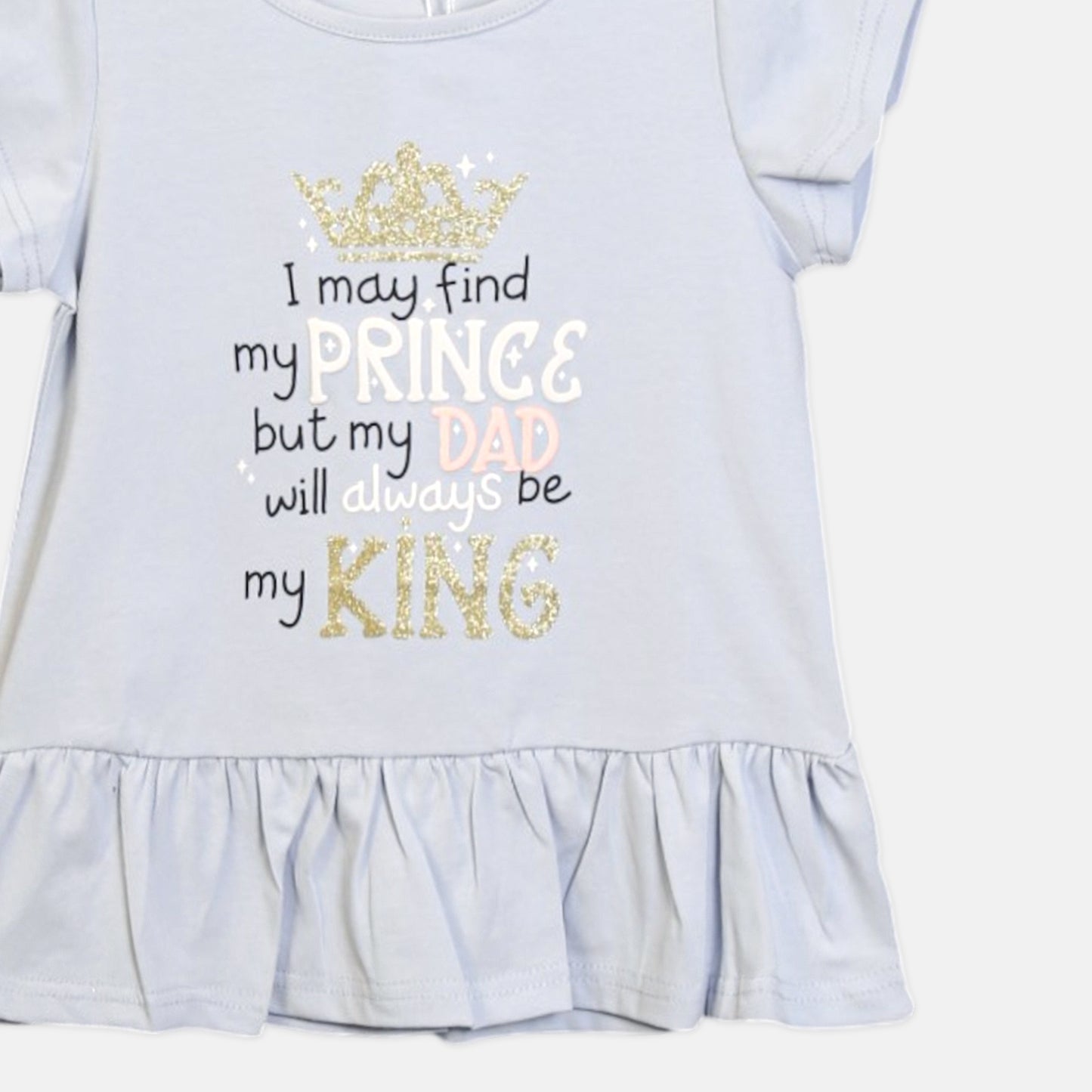 MY KING BLUE PEPLUM T-SHIRT