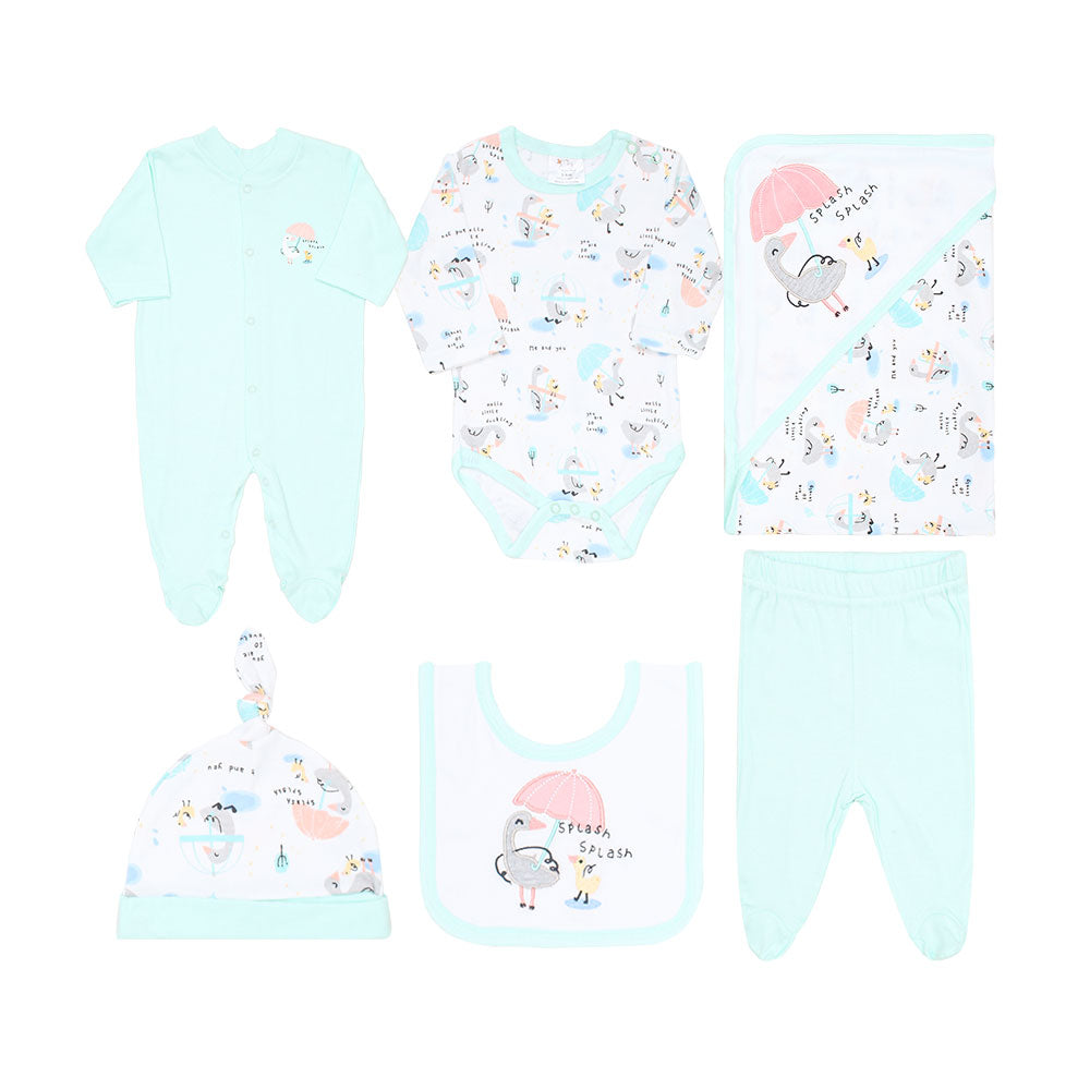 BABY GIRL GIFT SET SEA GREEN SPLASH SPLASH